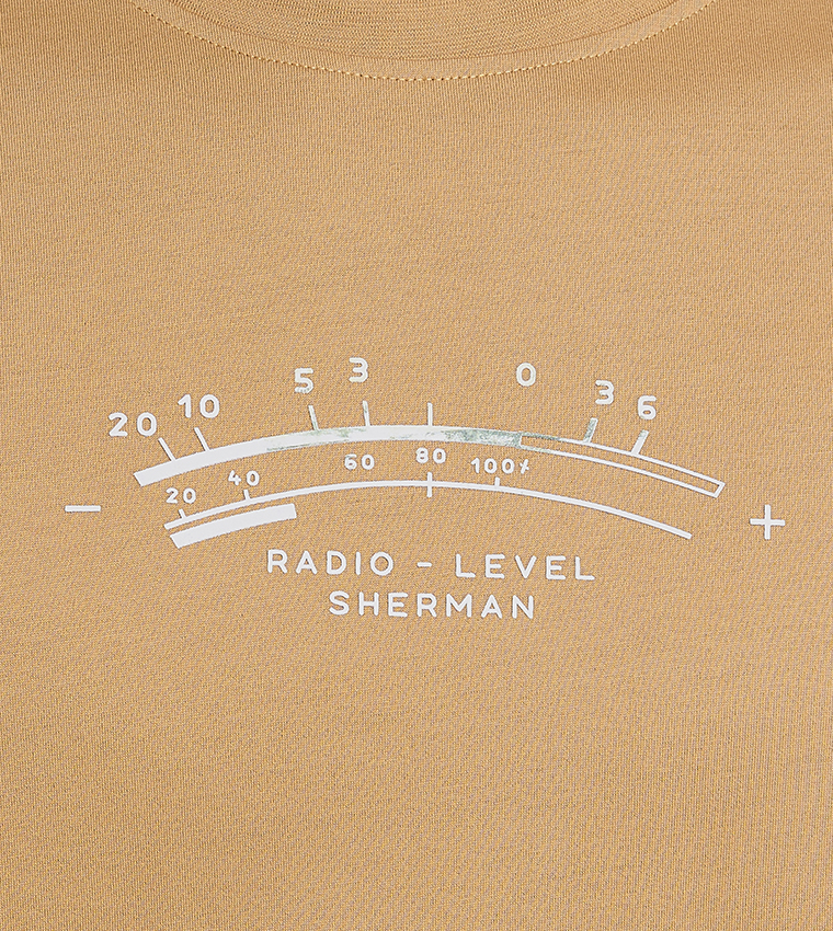 Printed Crew Neck Cotton T-Shirt