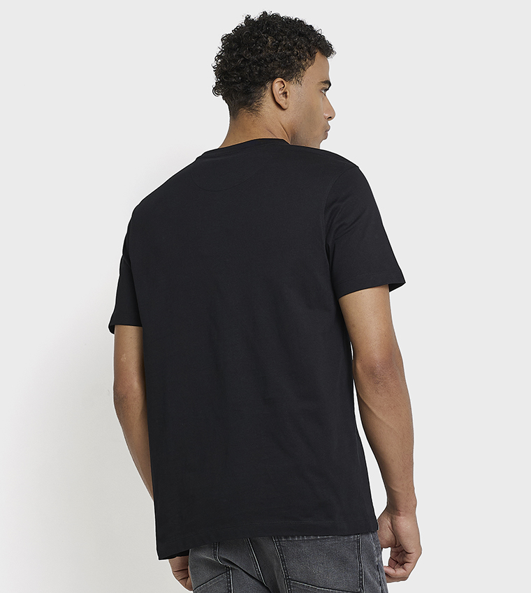 Printed Crew Neck Cotton T-Shirt