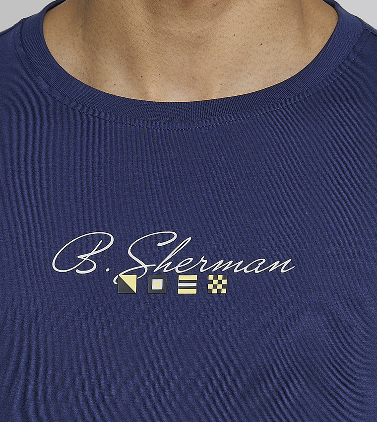 Printed Crew Neck Cotton T-Shirt