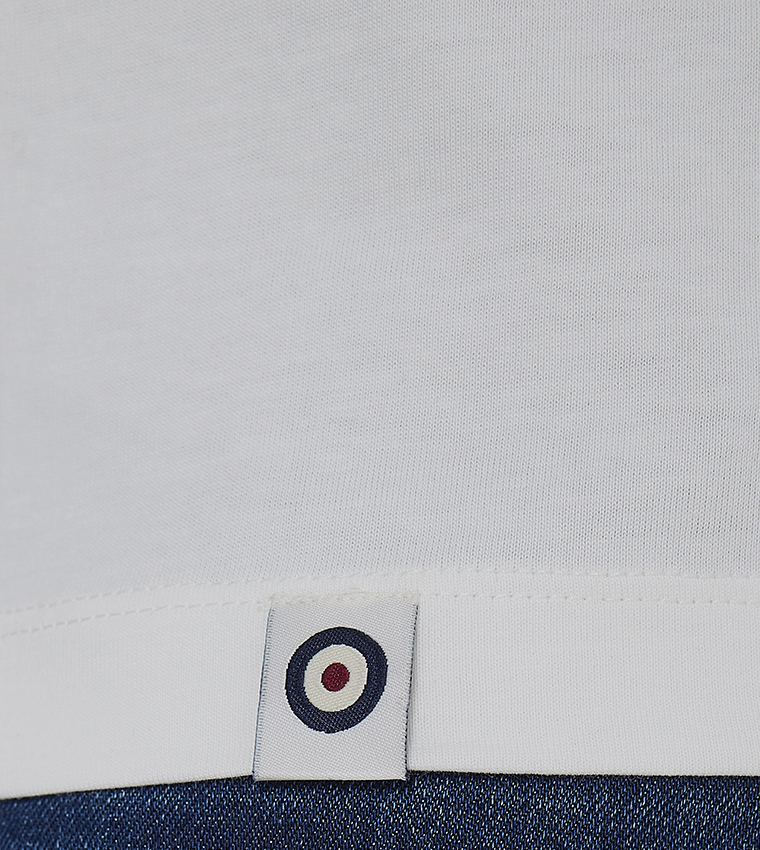 تيشيرت قطن برقبة مستديرة بطبعة 