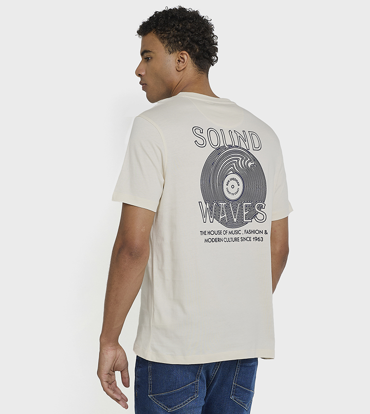 Printed Crew Neck Cotton T-Shirt