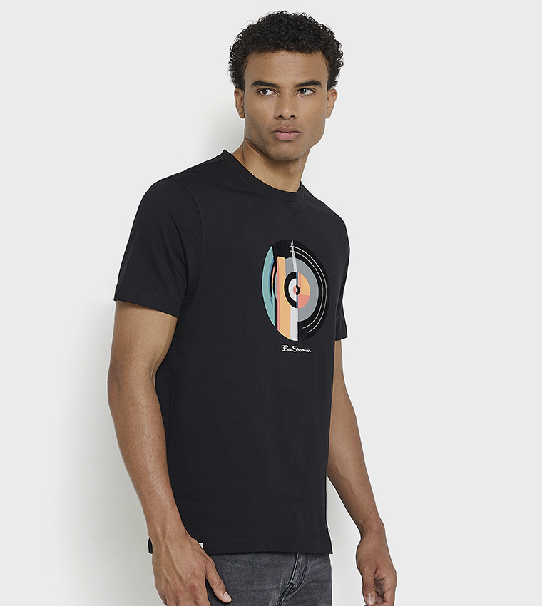Printed Crew Neck Cotton T-Shirt