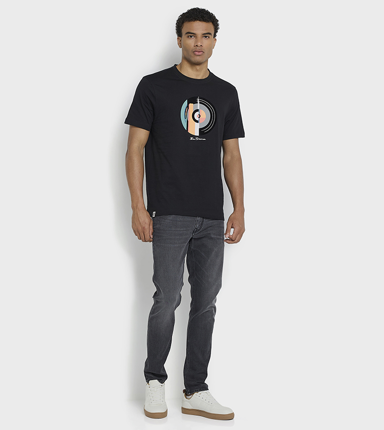 Printed Crew Neck Cotton T-Shirt