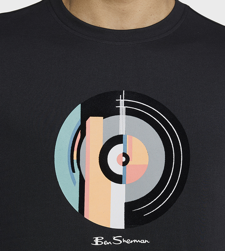 Printed Crew Neck Cotton T-Shirt