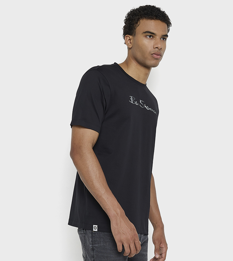 Printed Crew Neck Cotton T-Shirt