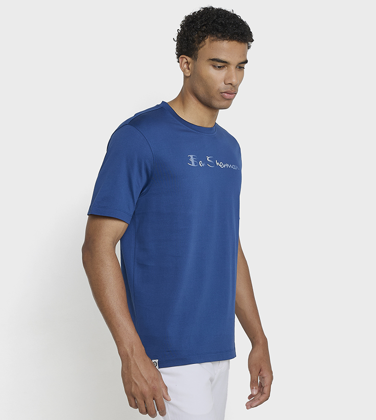 Printed Crew Neck Cotton T-Shirt