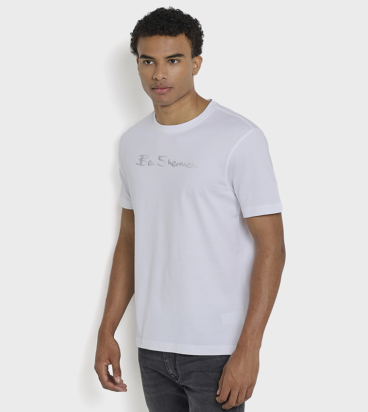 Printed Crew Neck Cotton T-Shirt