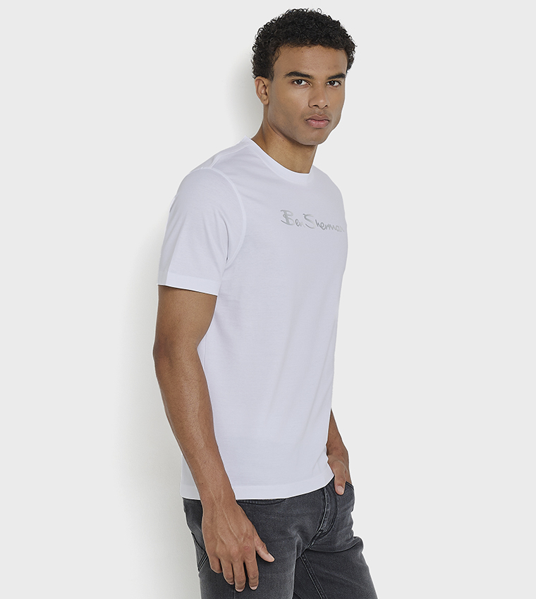 Printed Crew Neck Cotton T-Shirt