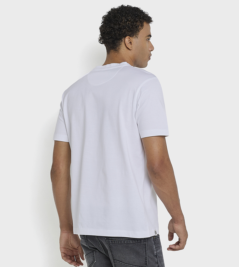 Printed Crew Neck Cotton T-Shirt