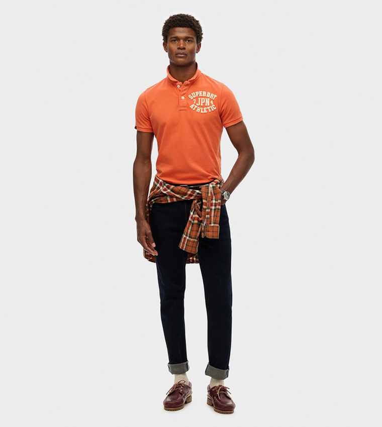 Vintage Athletic Applique Polo T-Shirt