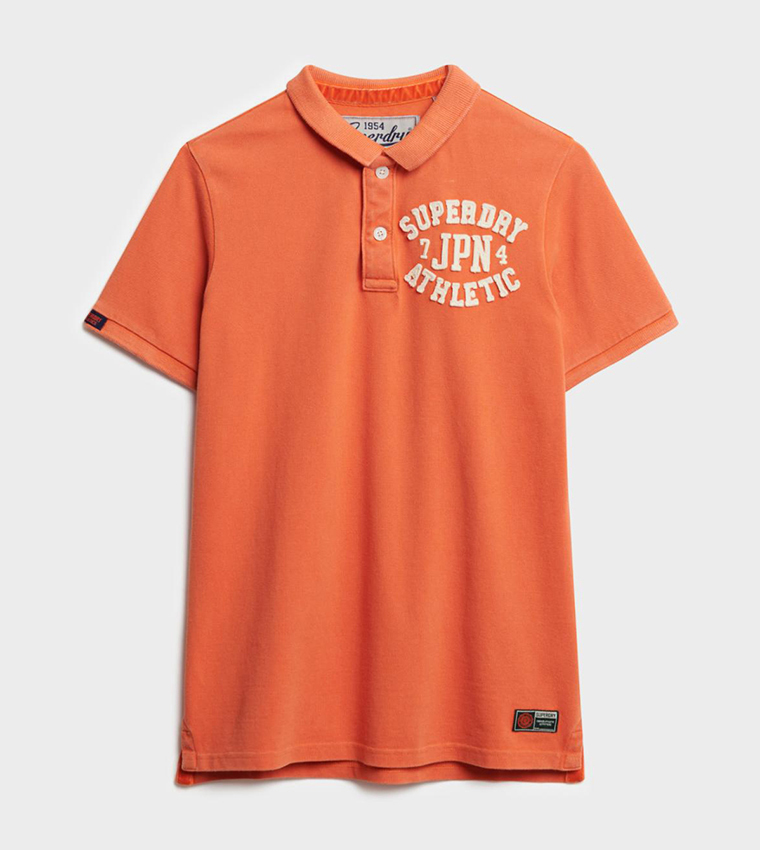Vintage Athletic Applique Polo T-Shirt