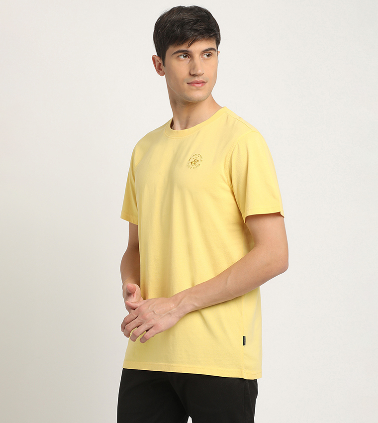 Logo Embroidered Crew Neck T-Shirt