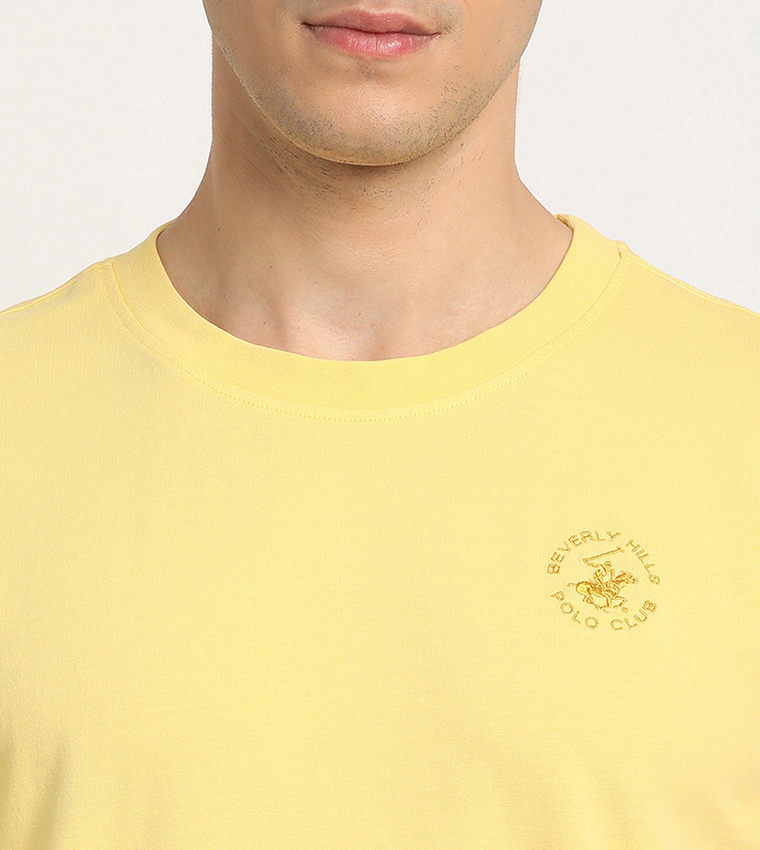 Logo Embroidered Crew Neck T-Shirt