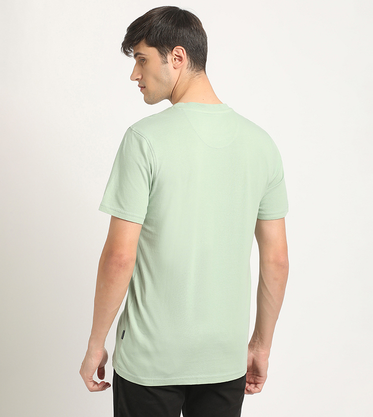 Logo Embroidered Crew Neck T-Shirt