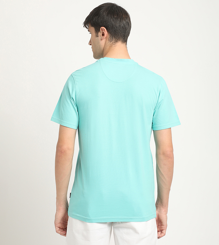 Logo Embroidered Crew Neck T-Shirt