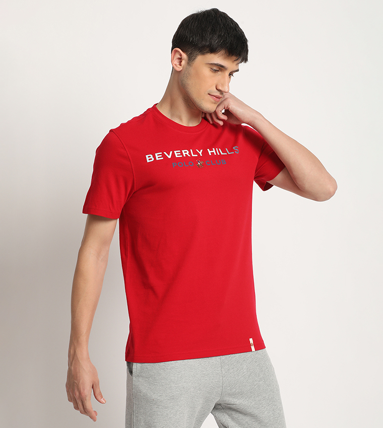 Logo Printed Crew Neck T-Shirt