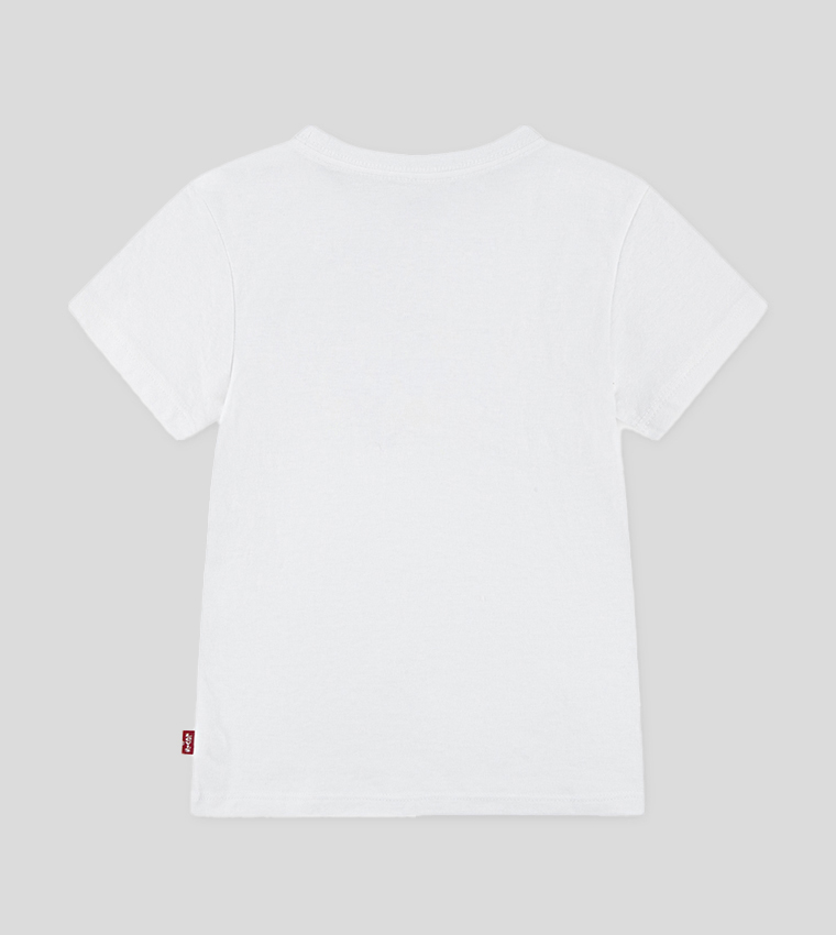 Batwing Logo Printed Crew Neck T-Shirt