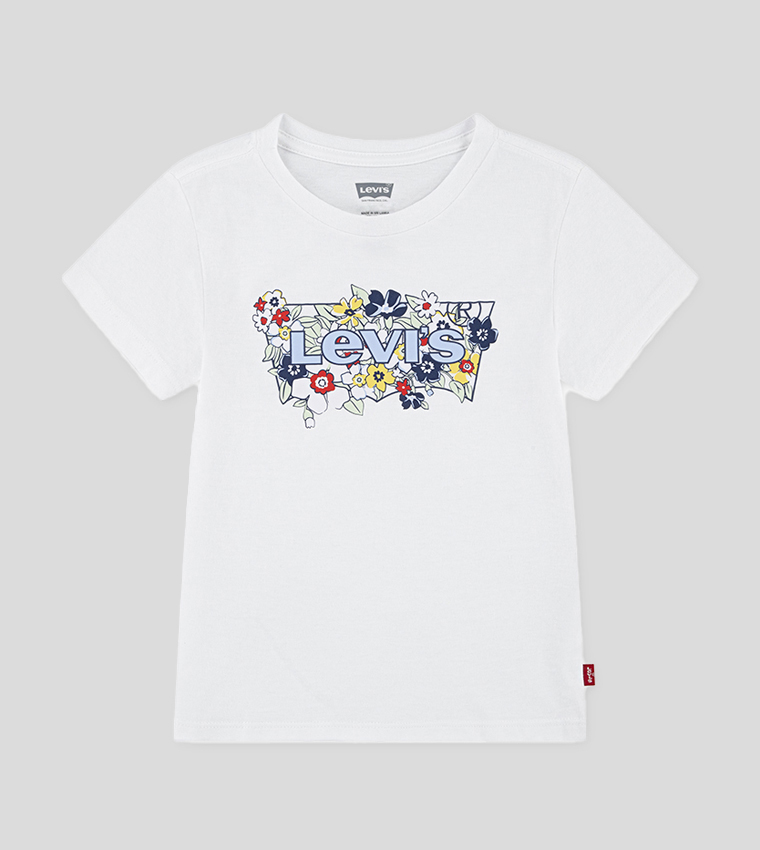 Batwing Logo Printed Crew Neck T-Shirt