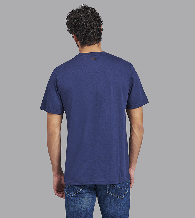 Buy Beverly Hills Polo Club Printed Regular Fit T Shirt In NAVY BLUE ...