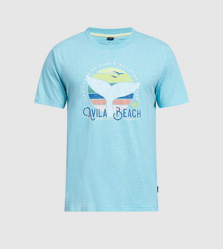 Whale Watching Printed T-Shirt