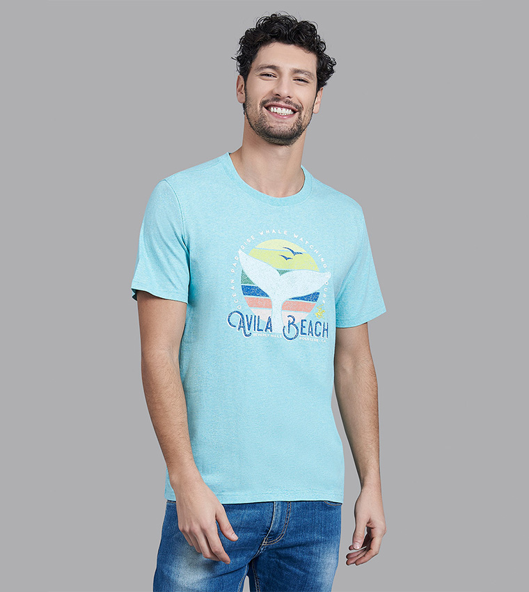Whale Watching Printed T-Shirt