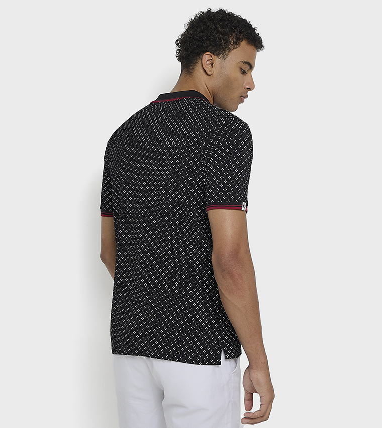 Printed Short Sleeves Polo T-Shirt