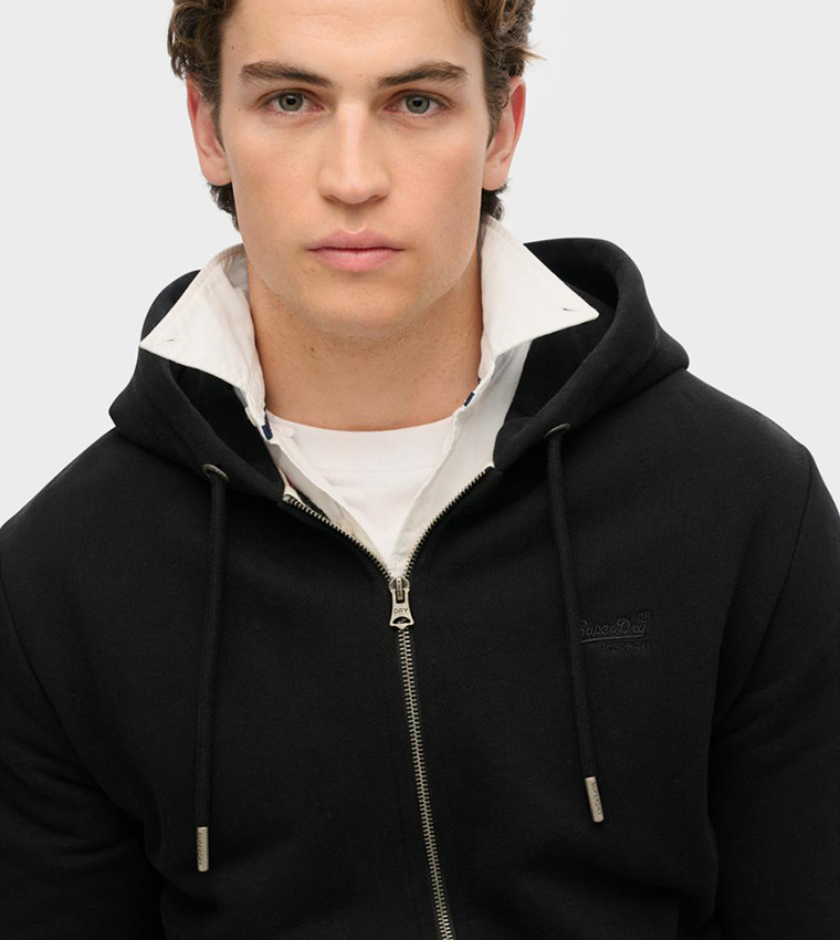 Embroidered Hooded Casual Jacket