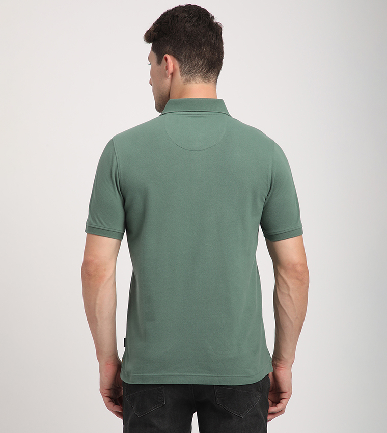 Logo Embroidered Short Sleeves Polo T-Shirt