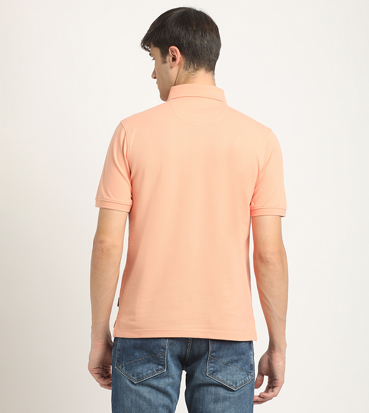 Logo Embroidered Pique Polo T-Shirt