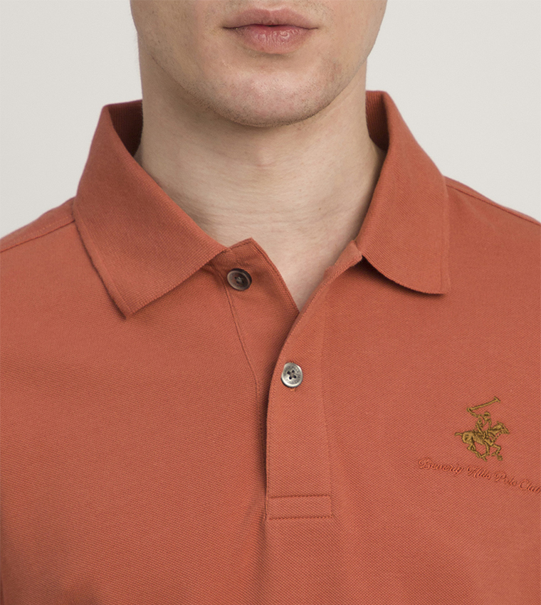 Logo Detail Short Sleeves Polo T-Shirt
