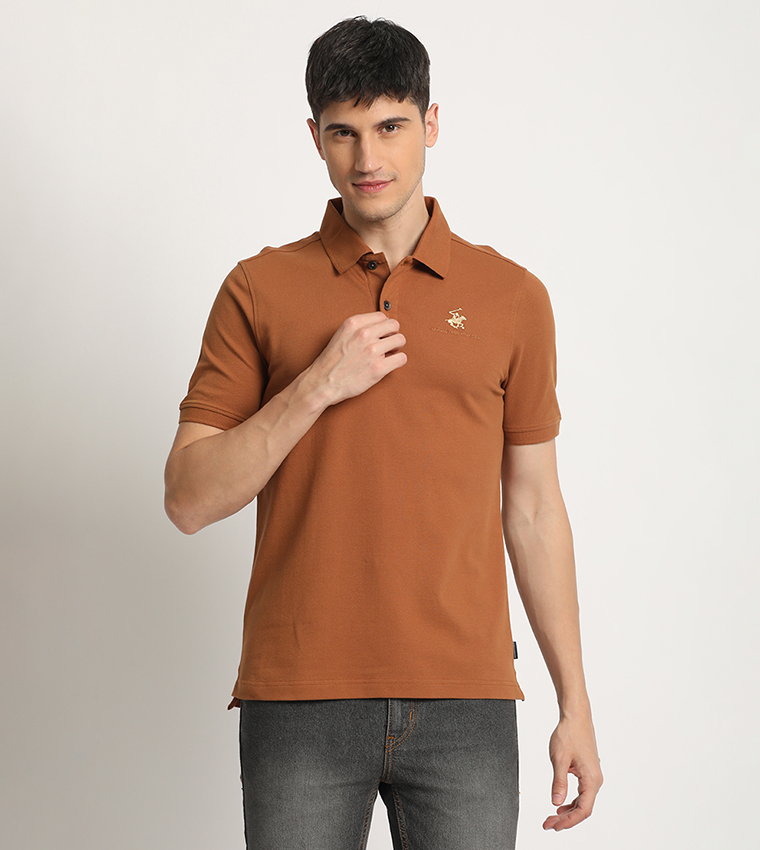 Logo Embroidered Polo T-Shirt