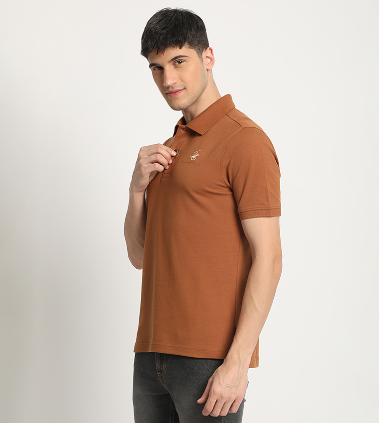 Logo Embroidered Polo T-Shirt