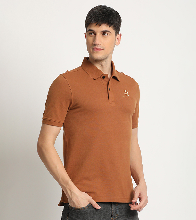 Logo Embroidered Polo T-Shirt