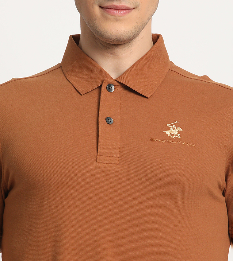 Logo Embroidered Polo T-Shirt