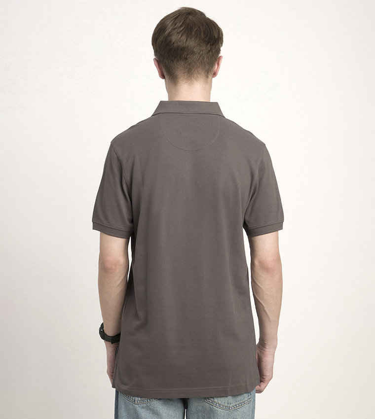 Logo Embroidered Short Sleeves Polo T-Shirt