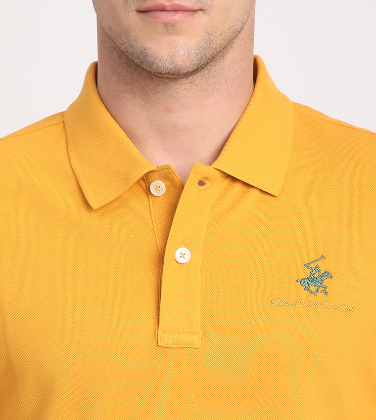 Logo Embroidered Short Sleeves Polo T-Shirt