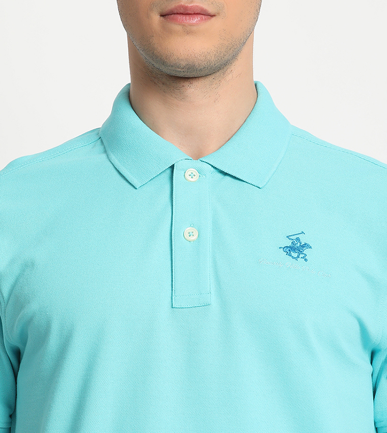 Logo Embroidered Polo T-Shirt