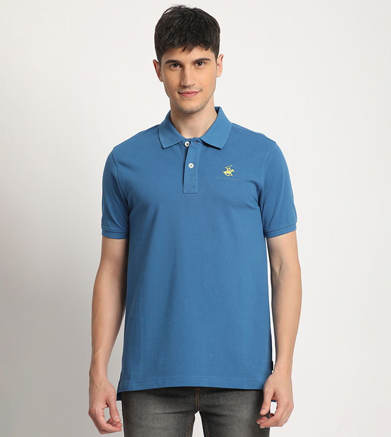 Logo Embroidered Polo T-Shirt