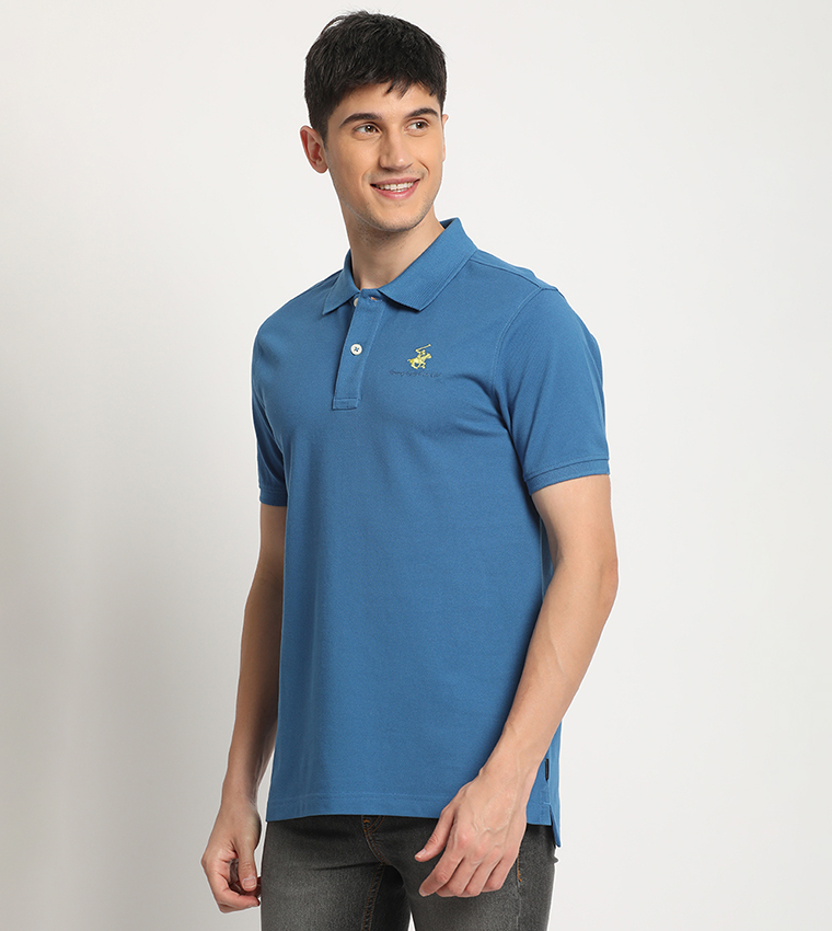 Logo Embroidered Polo T-Shirt