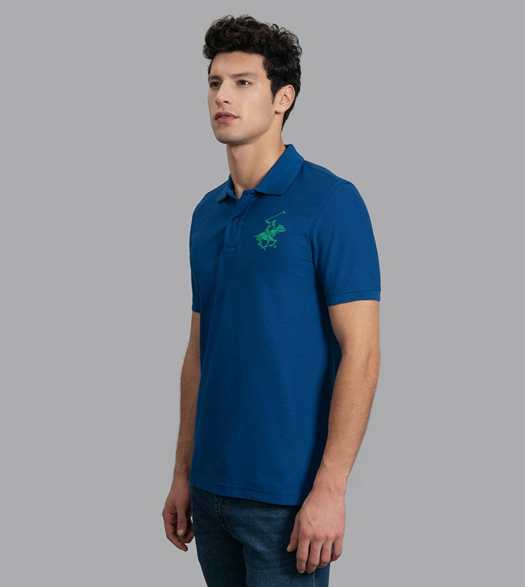 Logo Detail Short Sleeves Polo T-Shirt