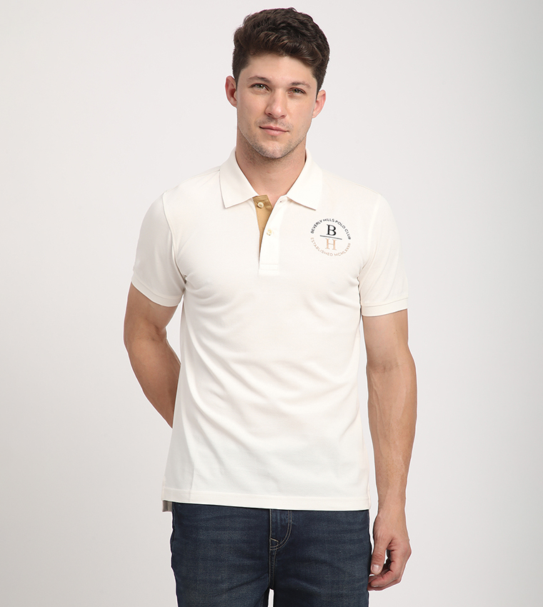Logo Detail Short Sleeves Polo T-Shirt