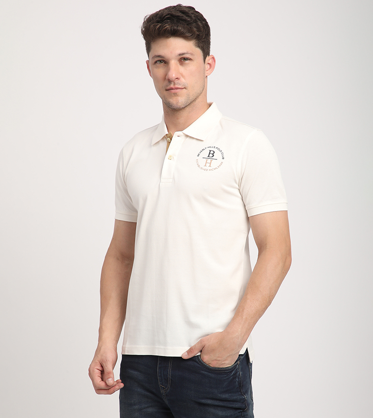 Logo Detail Short Sleeves Polo T-Shirt