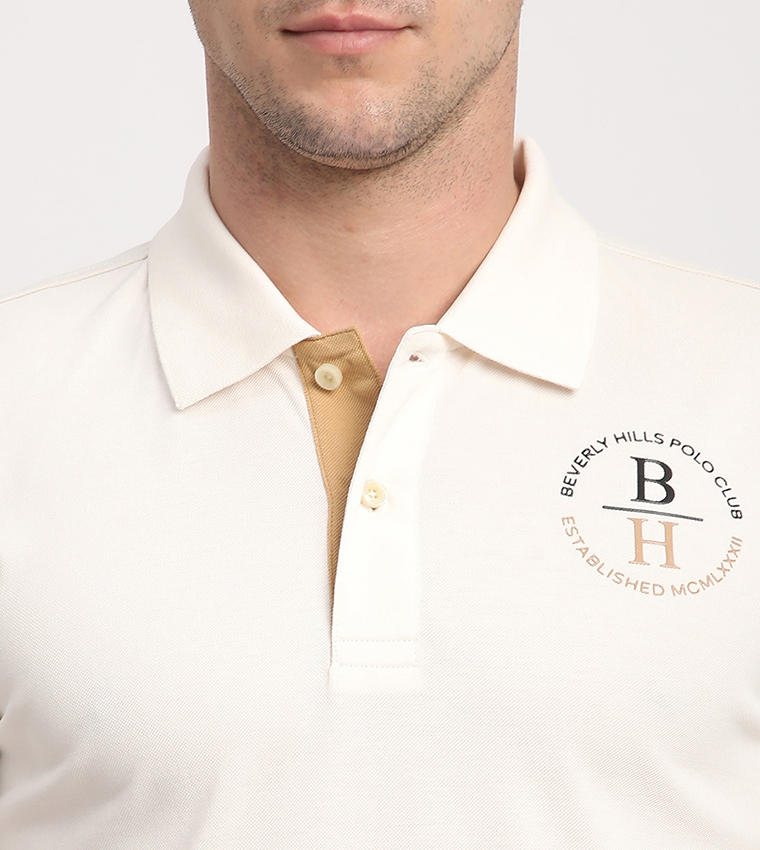 Logo Detail Short Sleeves Polo T-Shirt