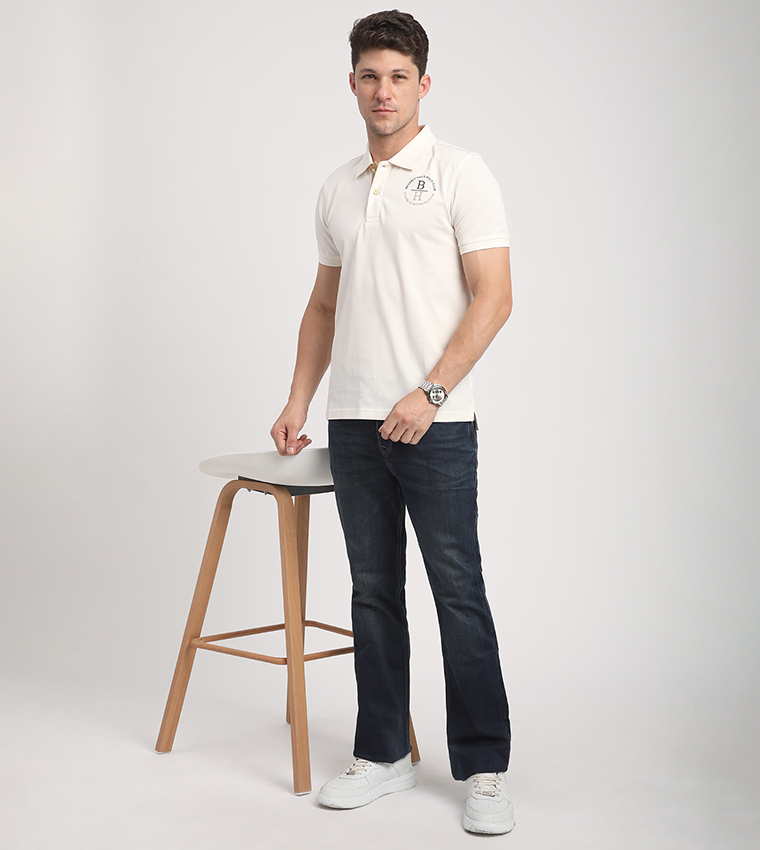 Logo Detail Short Sleeves Polo T-Shirt