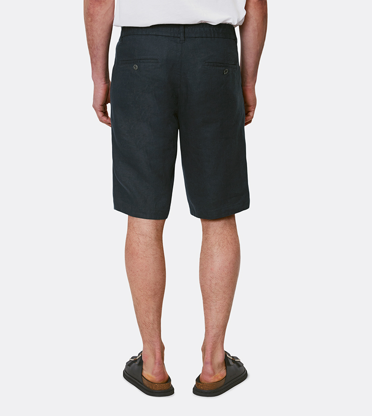 Reso Solid Linen Shorts