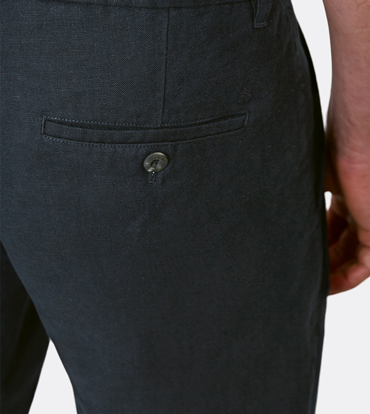 Reso Solid Linen Shorts