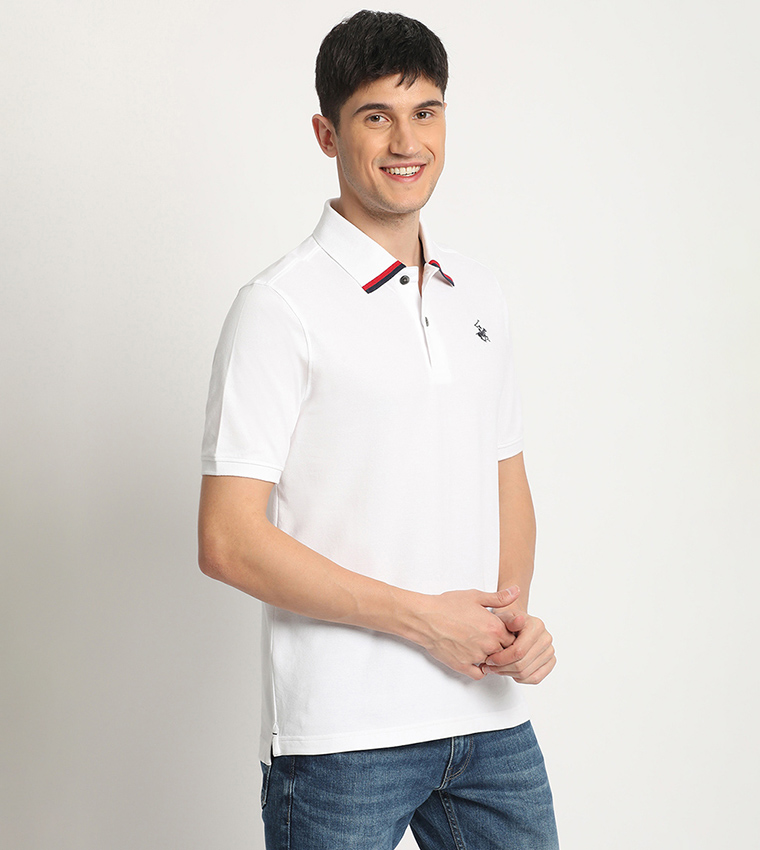 Logo Embroidered Polo T-Shirt
