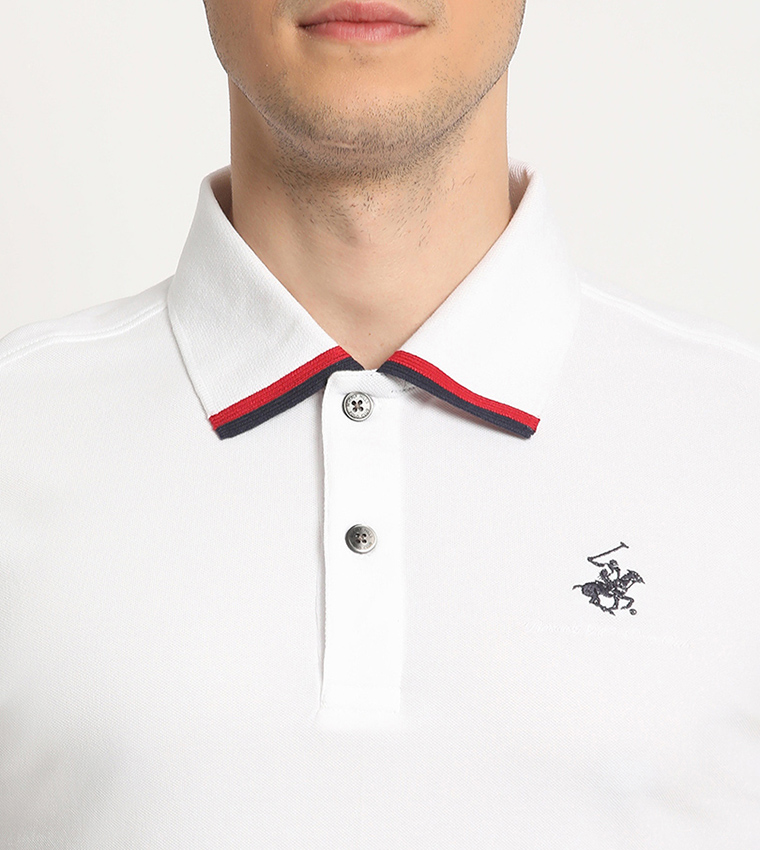 Logo Embroidered Polo T-Shirt