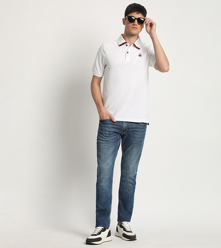 Logo Embroidered Polo T-Shirt
