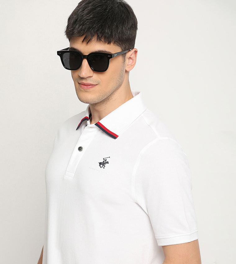 Logo Embroidered Polo T-Shirt
